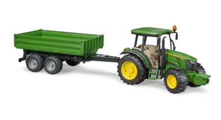 Tractor John Deere 5115M cu remorca basculabila - Bruder 2108 [1]