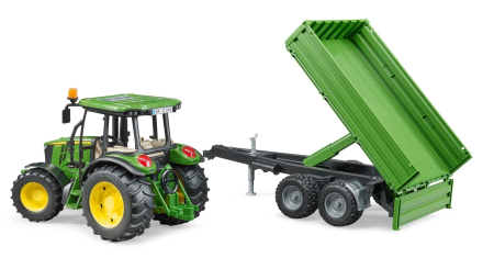 Tractor John Deere 5115M cu remorca basculabila - Bruder 2108 [2]