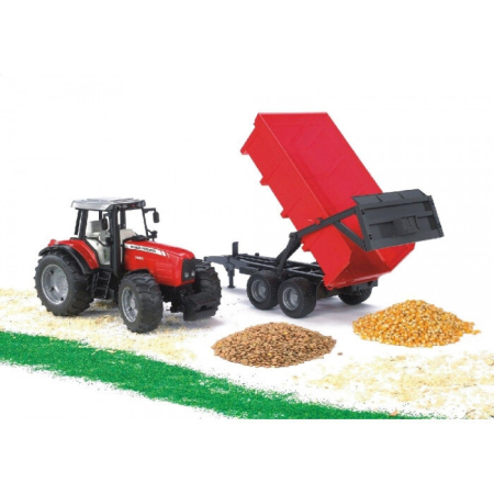 Tractor Massey Ferguson 7480 cu remorca basculabila [1]