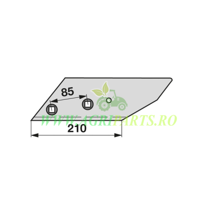 Varf brazdar pentru plug Lemken B2SP - H 2000, 3364151: stanga [1]