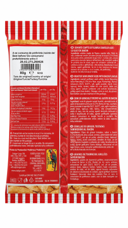 Seminte floarea soarelui coapte Djili Soy Original  ALBE BACON cu sare [1]