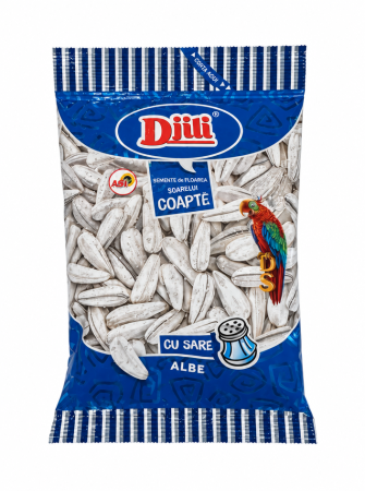 Produse - Seminte floarea soarelui coapte Djili Soy Original  ALBE  cu sare