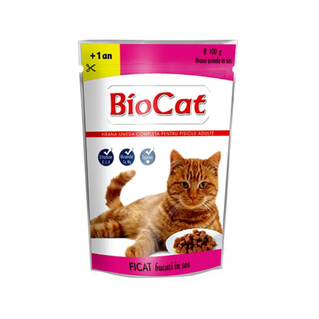 FIGARO & BIO - hrana-umeda-pisici-BIOCAT-plic-100g-diversificat-sos-AgriUrsan