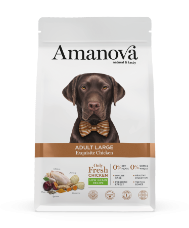 CAINI - Hrana Uscata Caine Adult, AMANOVA Hipoalergenic, Talie Mare, Pui, 12kg