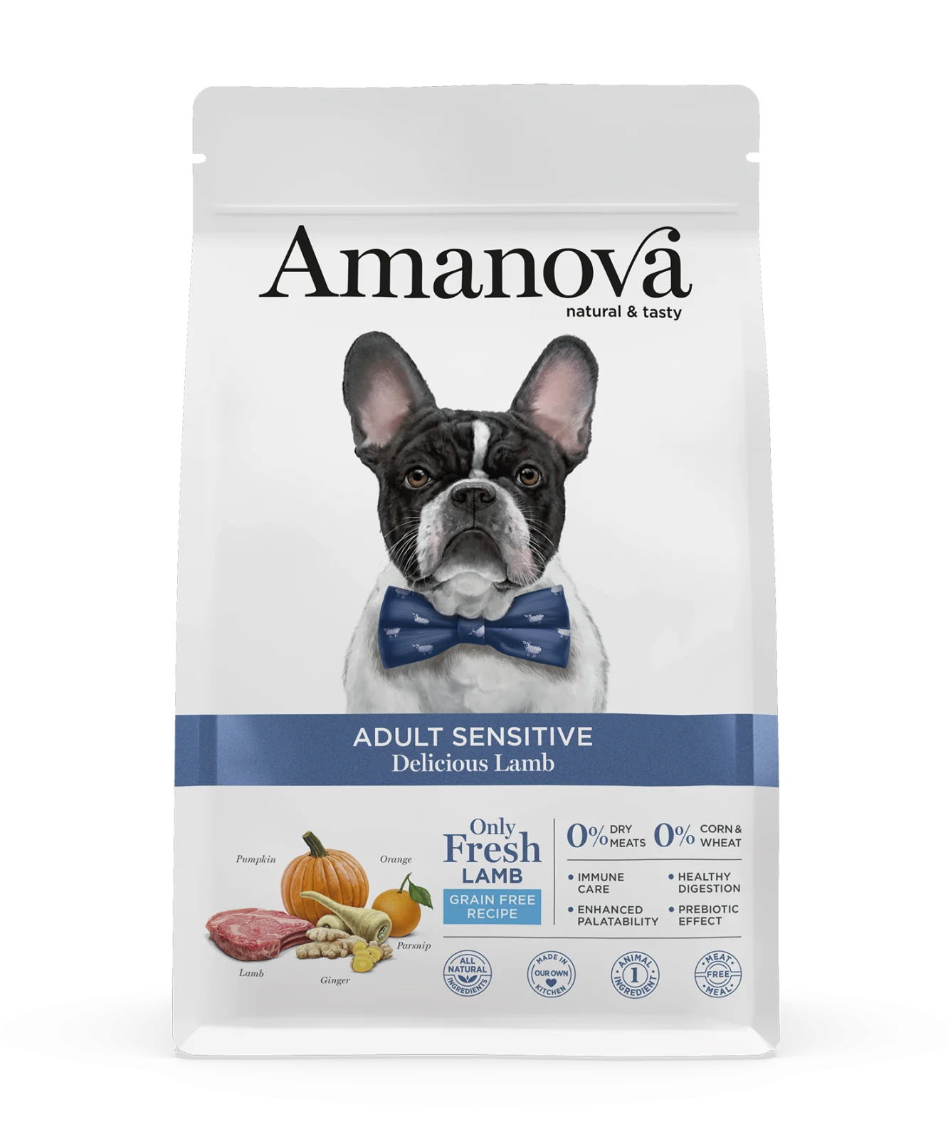 CAINI - Hrana Uscata Caine Adult, AMANOVA Sensitive, Hipoalergenic, Miel, 10kg