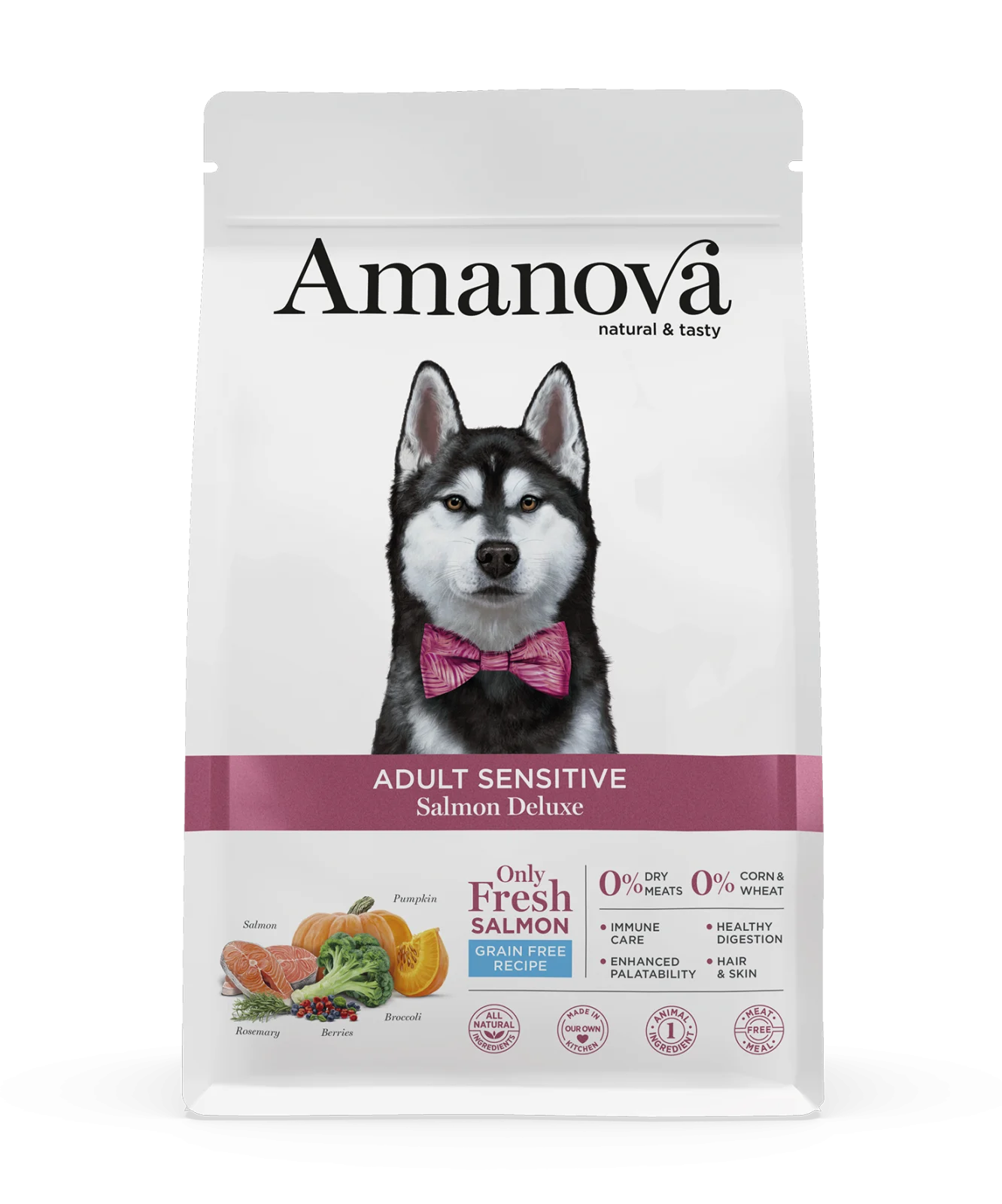 CAINI - Hrana-uscata-caini-amanova-sensitive-somon-2kg