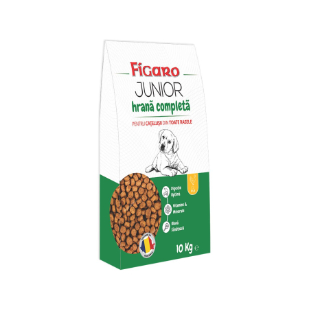 FIGARO & BIO - hrana-uscata-pui-caine-FIGARO-DOG-JUNIOR-crestere-10kg-AgriUrsan