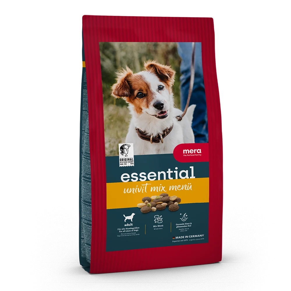 CAINI - Hrana uscata caini MERA Essential Univit Mix Menu 2 kg – Hrană uscată pentru câini adulți