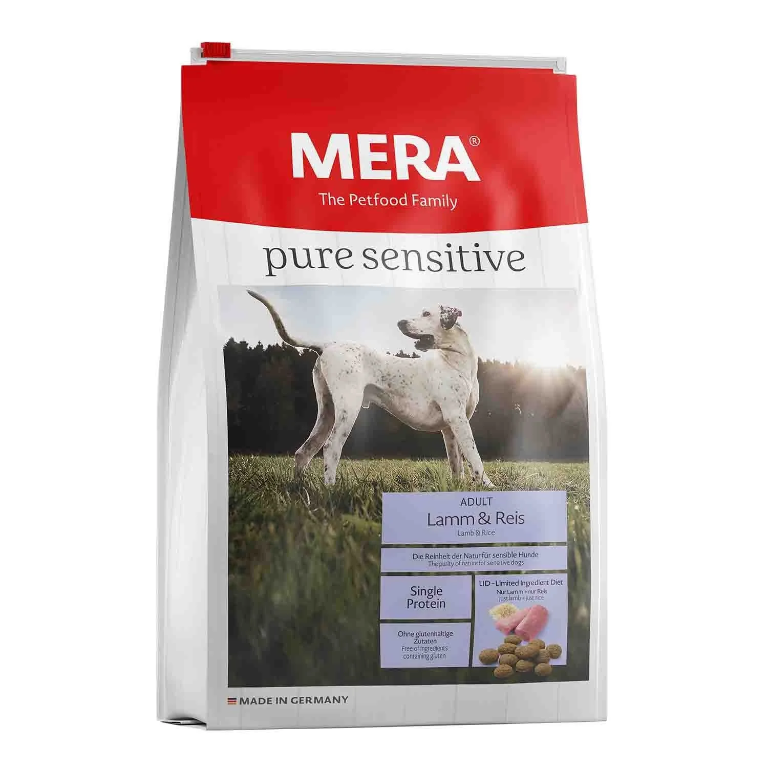 CAINI - MERA Pure Sensitive Adult Miel și Orez 4 kg