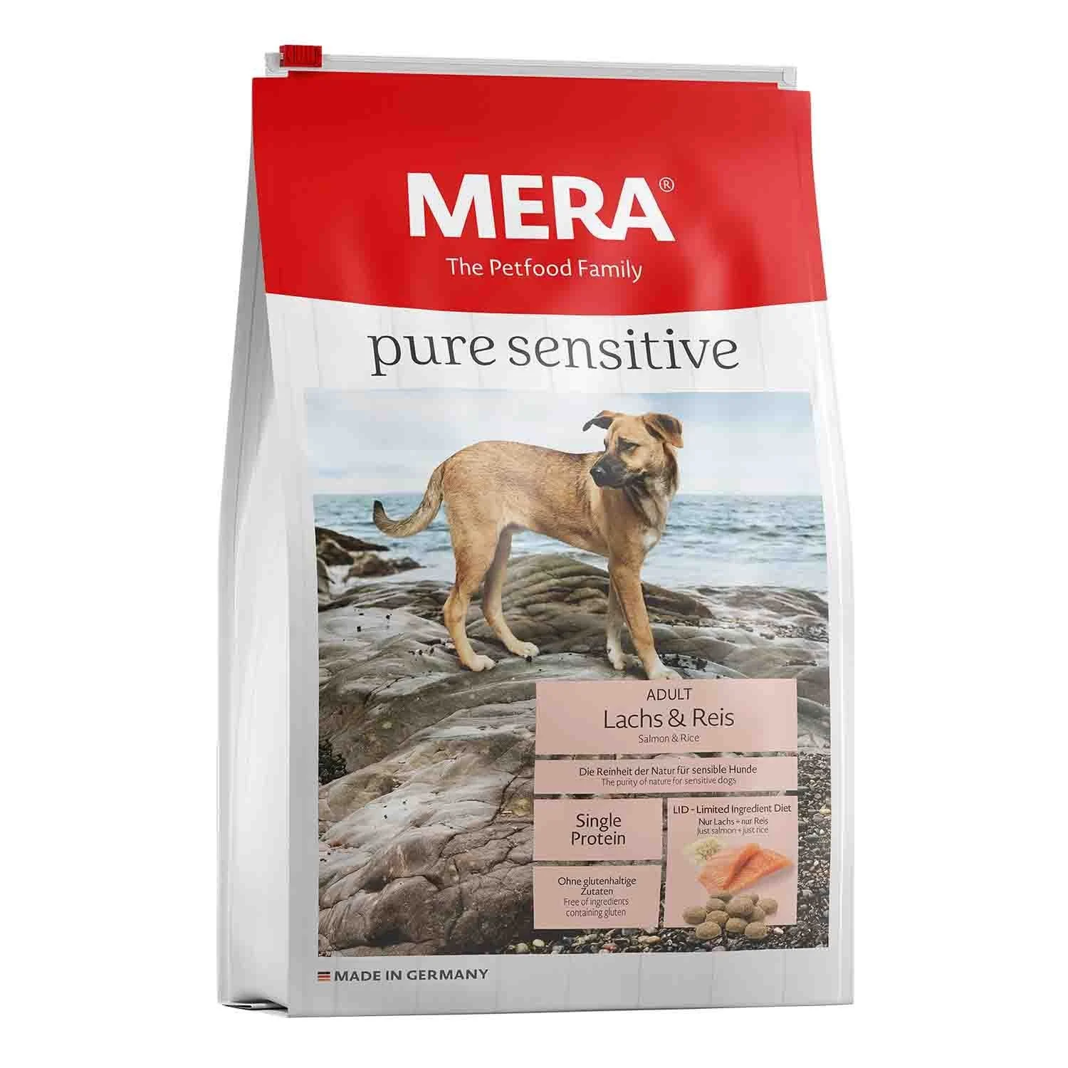 CAINI - MERA Pure Sensitive Adult Somon și Orez 4 kg