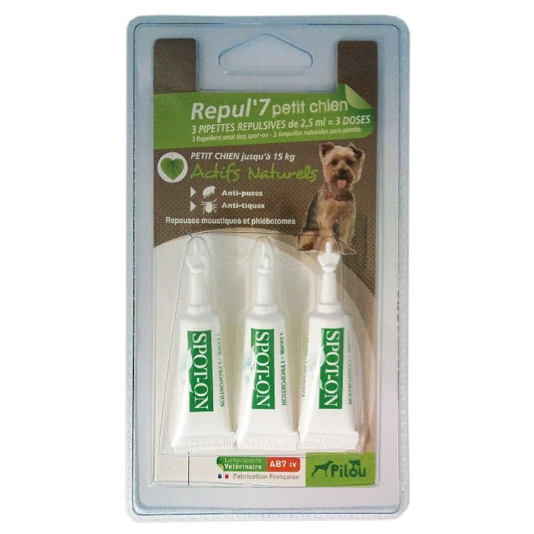 CAINI - pipete-antiparazitare-caini-pilou-talie-mica-3x1-5ml