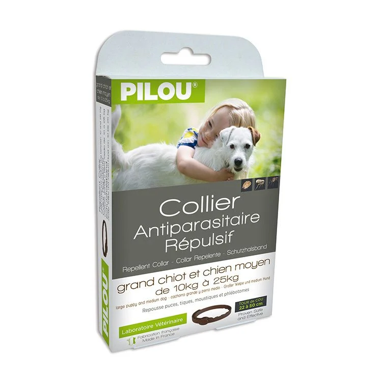 Antiparazitare externe - zgarda-antiparazitara-caini-pilou-talie-medie-60cm