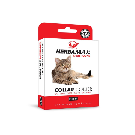 PRODUSE DE VARA - Zgarda-Antiparazitara-pisici-MAX-HERBA-Protectie-Dimeticona-42cm-AgriUrsan-1