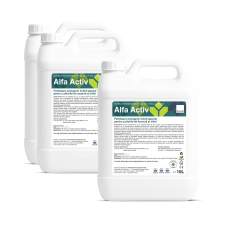% Promoții - (2+1 GRATIS) ALFA ACTIV – Fertilizant lichid pentru lucerna si trifoi