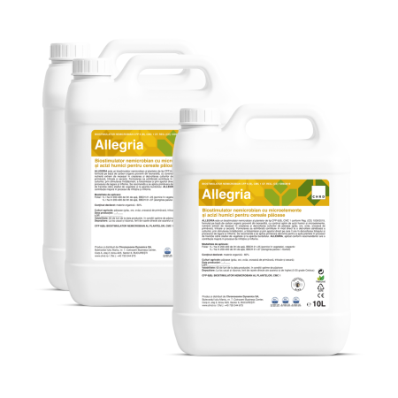% Promoții - (2+1 GRATIS) ALLEGRIA – Biostimulator nemicrobian pentru culturile de paioase