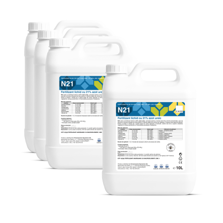 % Promoții - 3+1 GRATIS N 21 – Fertilizant lichid cu azot ureic 21% (CHRD)