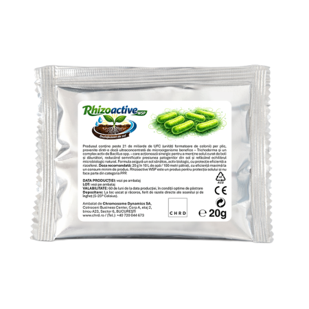 Dezinfectant sol - Rhizoactive WSP, Igienizator organic microbiologic pentru sol (20 g)