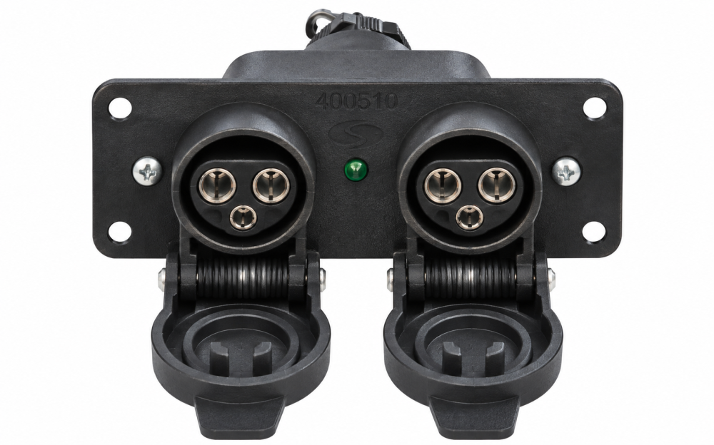 Cablu alimentare multiplu 2 prize 12V 25A 3 pini [3]