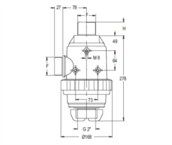 Filtru aspiratie 180l/1" 50 mesh -Geoline [2]