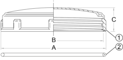 Capac bazin apa D.240 Geoline [1]