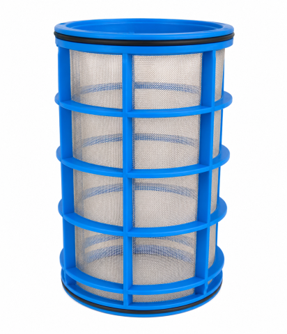 Site/filtre aspiratie/presiune/tronson erbicidatoare - Cartus filtrant albastru inox- sita filtru 108x200 50 mesh-Geoline