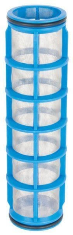 Site/filtre aspiratie/presiune/tronson erbicidatoare - Cartus filtrant inox/albastru-sita filtru 54x210 50 mesh-Geoline