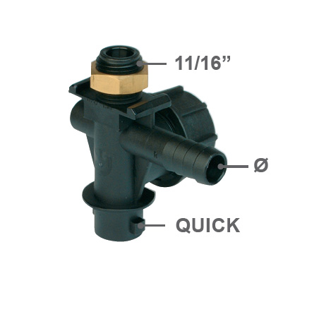 Corp duza - Corp simplu dreapta B 13 mm pentru capat furtun  Geoline
