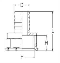 RACORD DREPT MAMA 1/2" BSP(F) D.15 [1]