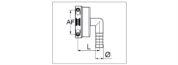 Fitting/ racord PGC-AF5F Ø 25 [1]