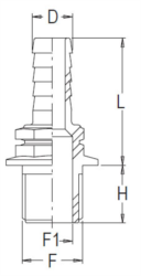 RACORD DREPT  1/2" BSP(M) D.13 [1]