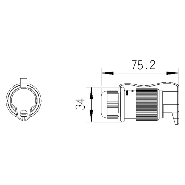 Stecher electric 6-24V 3 pini 25A [1]