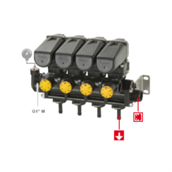 Distribuitoare/ valve -electrice/manuale - Unitate control electric 5 cai- Geoline