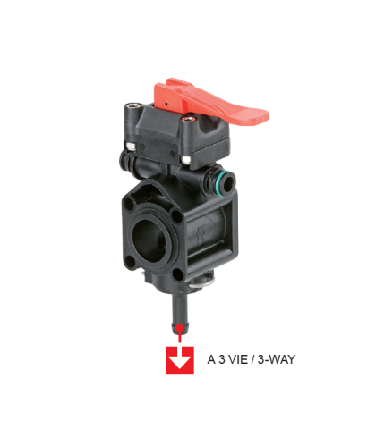 Valve electrice /manuale - Valva manuala ON/OFF Geoline (sectiune)