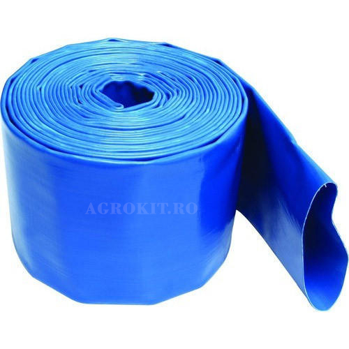 Furtun plat refulare pompa 4 toli, 100m, PVC, max 4 bari [2]