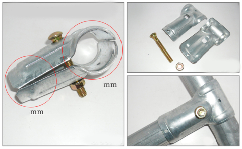 Clemă suport forma T 48mm x 48mm [2]