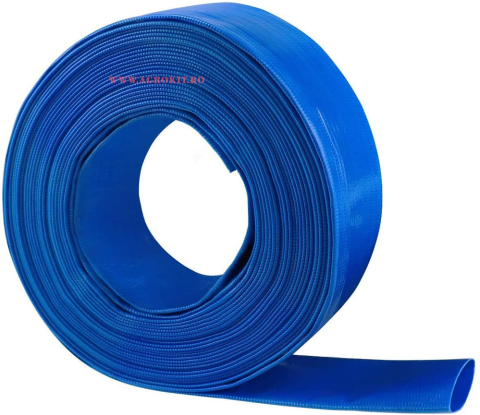 Irigare - Furtun plat refulare pompa 4 toli, 100m, PVC, max 4 bari