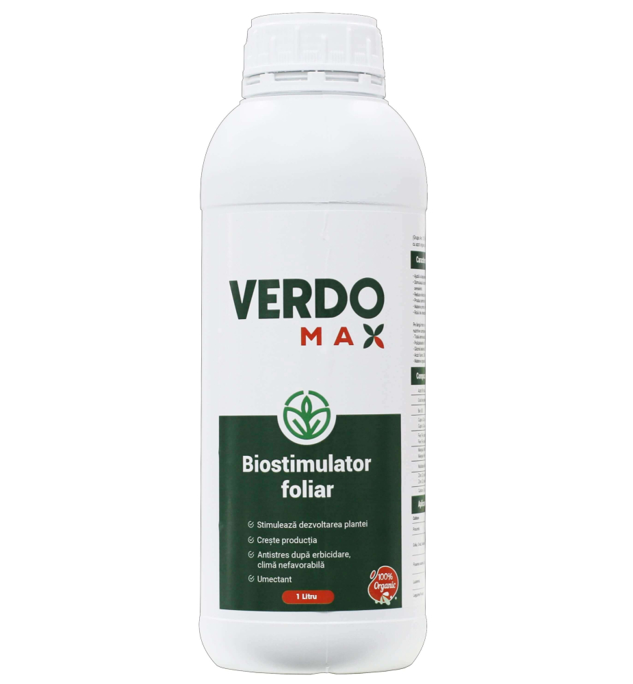 Biostimulator VERDOMAX® - 1 Litru, Legume, Cereale, Floarea soarelui, Fructe [1]