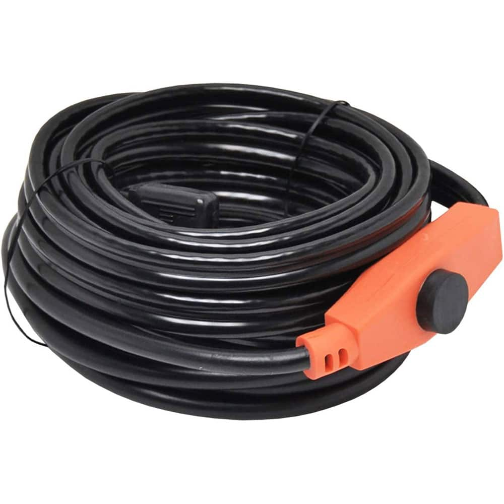 Cablu anti îngheț cu termostat, protectie impotriva inghețului, cablu de încălzire de 15 W/m, IP67, incalzire pentru tevi de apa, economisire de energie, pornire/oprire automata [2]