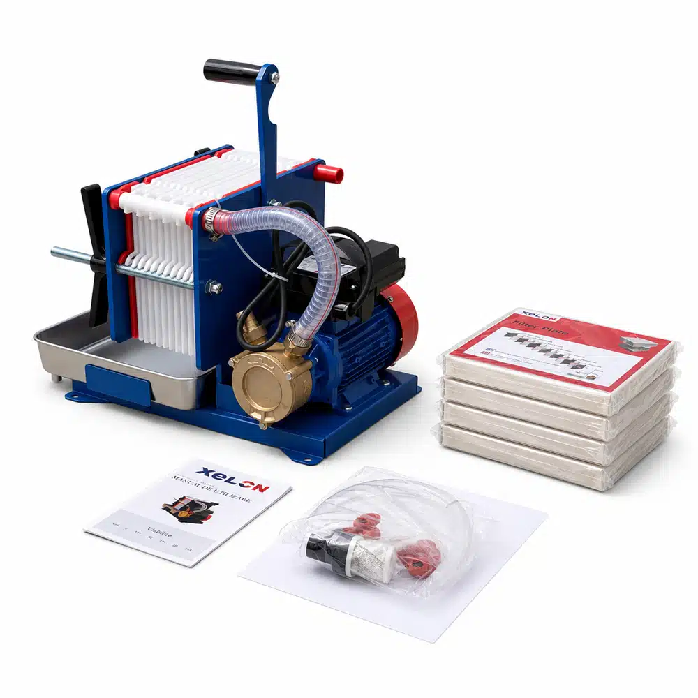 Filtru vin Xelon Vinelite 12, capacitate 500 L/h, 12 placi, dimensiune 20×20 cm, randament ridicat, calitate garantata [2]