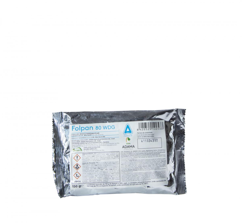 Fungicid FOLPAN 80 WDG - 150 g, Adama, Contact [1]