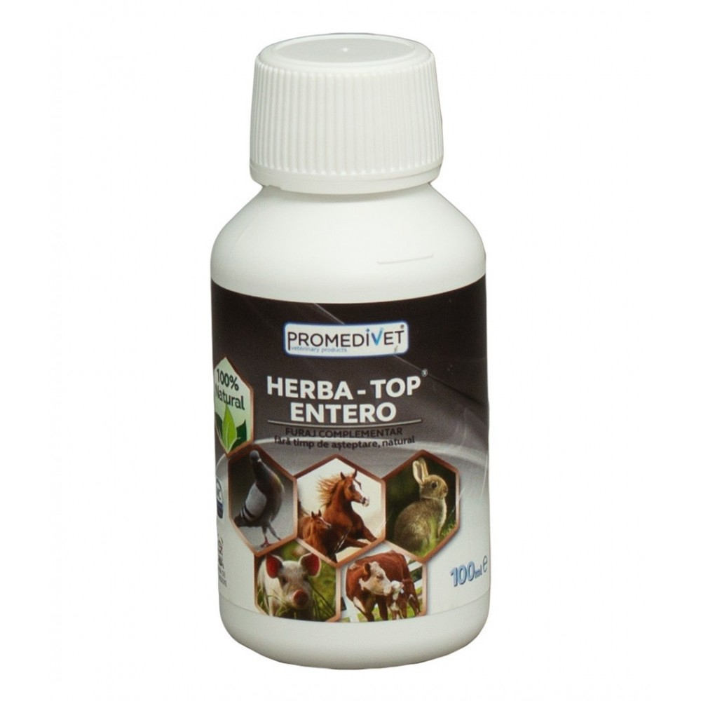 Furaj complementar HERBA-TOP Entero, Promedivet - 100 ml [2]
