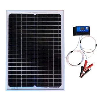 Panou Solar 50W cu regulator de incarcare pentru gard electric, pentru baterie de 12V, Xelon [1]