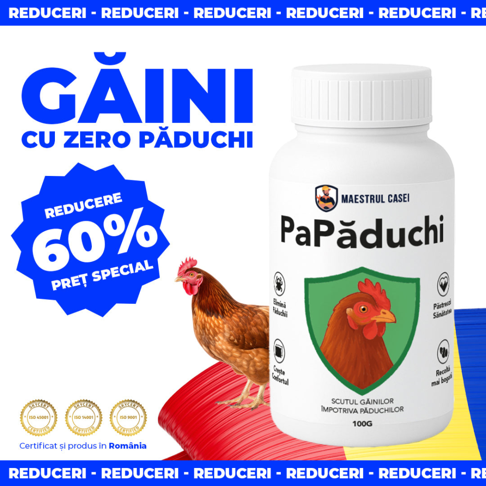 PaPaduchi – tratament natural păduchi de găină, soluție anti-paraziți găini [3]