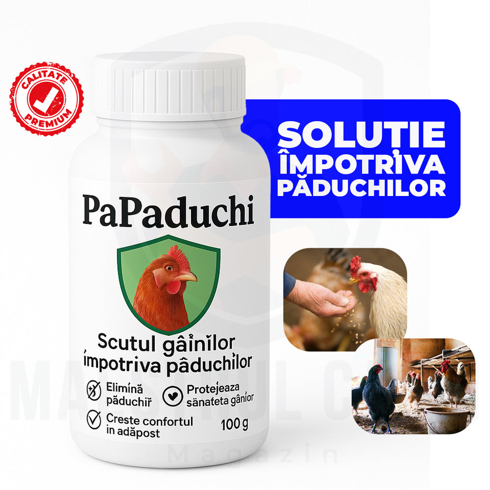 PaPaduchi – Tratament Natural pentru Păduchii de Găină, Soluție Anti-Paraziți | 100gr [2]