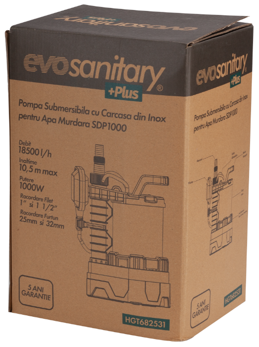 Pompa Submersibila cu Carcasa din Inox pt Apa Murdara SDP Evosanitary Plus [2]