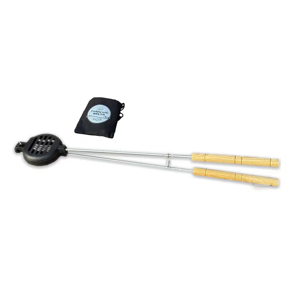 Presa din fonta rotunda pentru prajit slanina, 10cm, husa de protectie, Cooking with Xelon® [2]