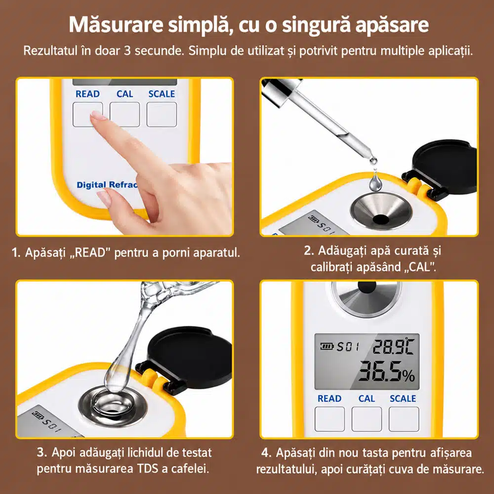 Refractometru digital pentru alcool 0-80%, precizie ridicata [3]