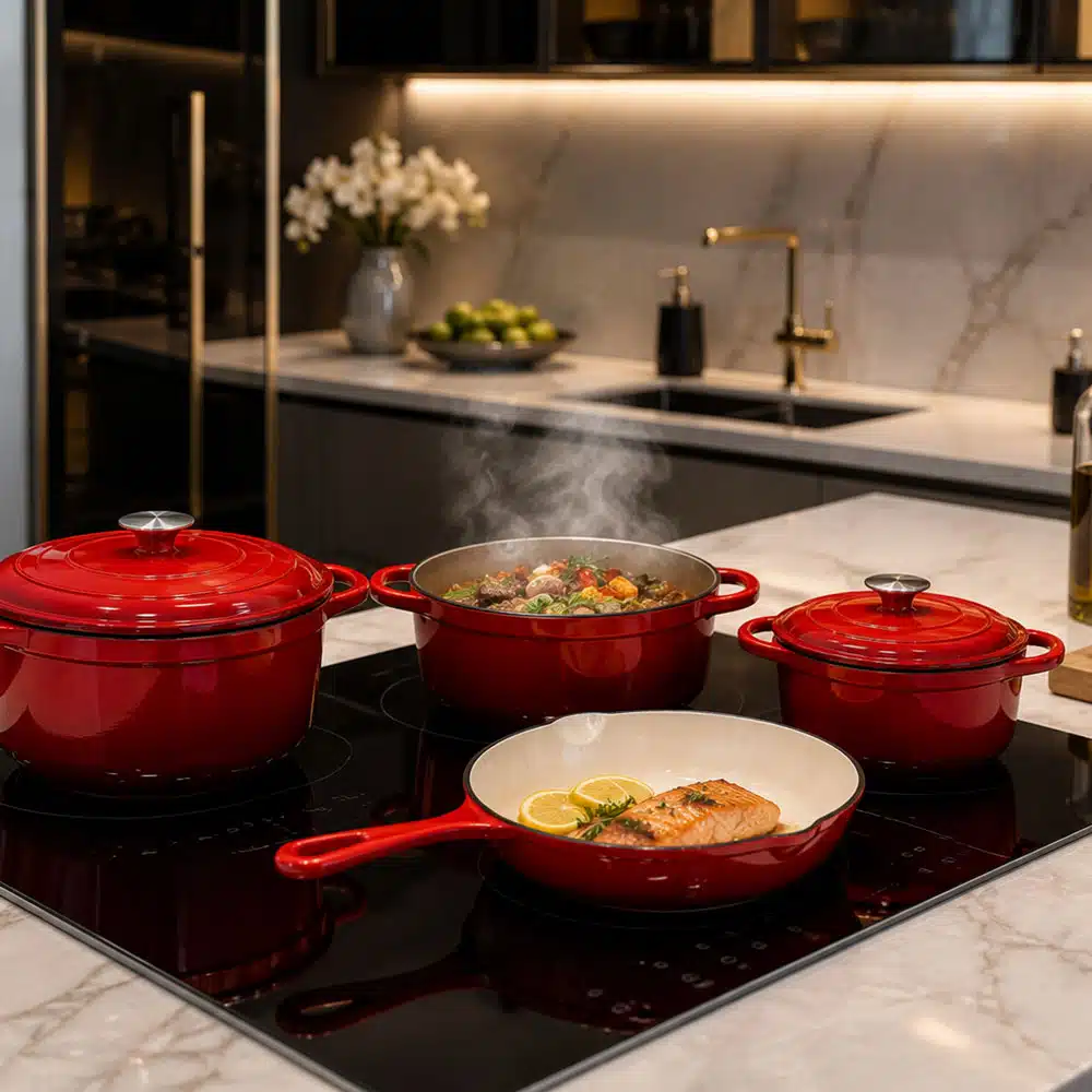 Set oale din fonta emailata 4 piese, Cooking with Xelon® [2]