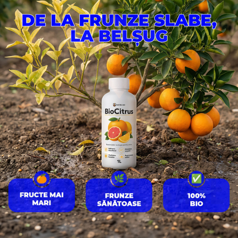 BioCitrus - Îngrășământ Bio și Stimulator pentru Citrice, Protecție & Creștere - 1L [4]