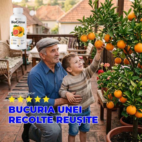 BioCitrus - Îngrășământ Bio și Stimulator pentru Citrice, Protecție & Creștere - 1L [8]